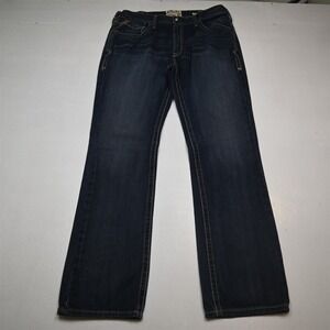 Ariat 38x36 M5 Straight Dark Rinse 100% Cotton Mens Jeans